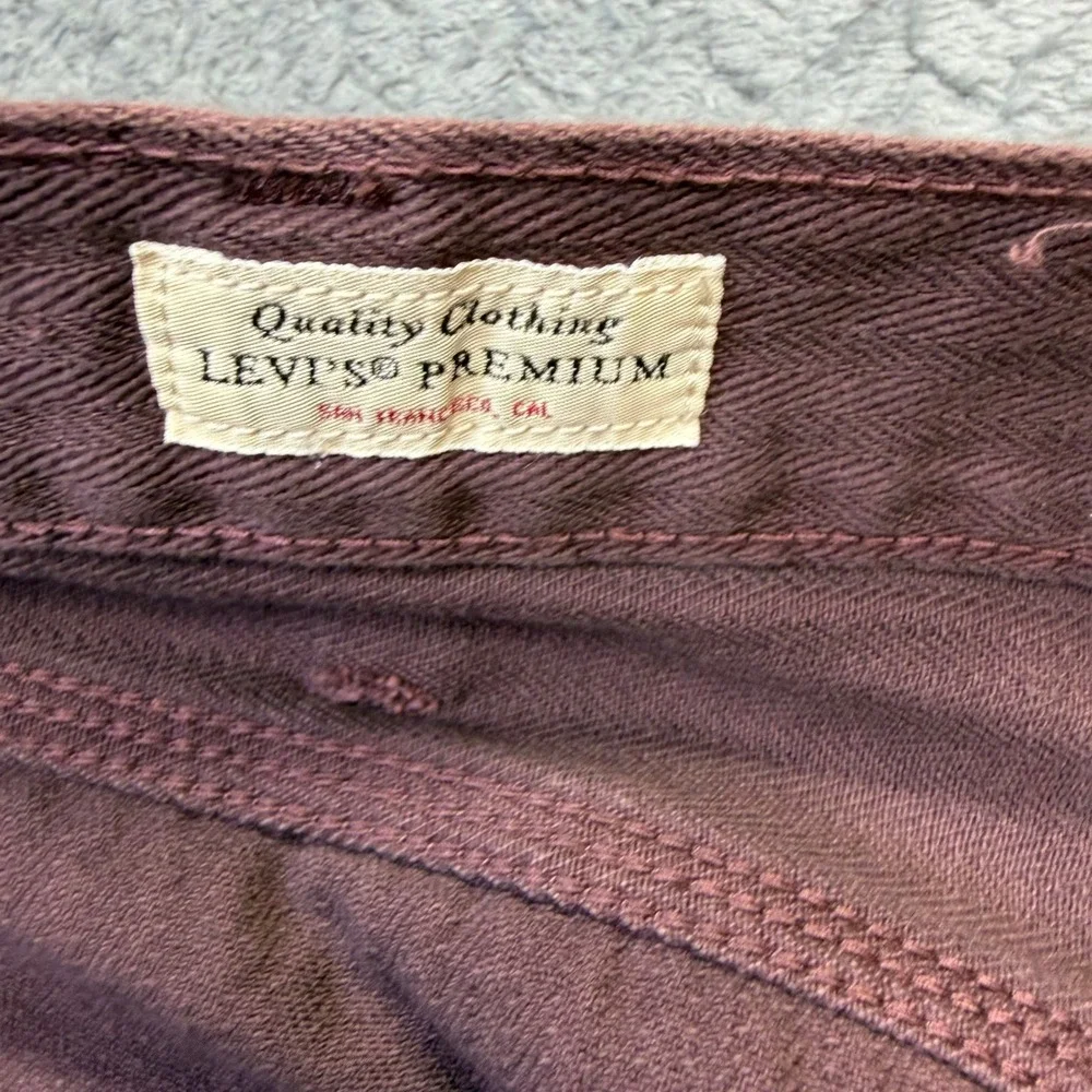 NWT Levi's Stay Loose Carpenter Pants Mens 34x30 Relaxed Burgundy Herringbone